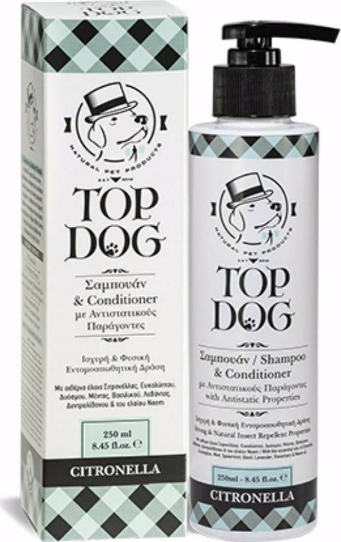 Top Dog Sampouan Skulou me Malaktiko kai Aroma Citronella 250ml